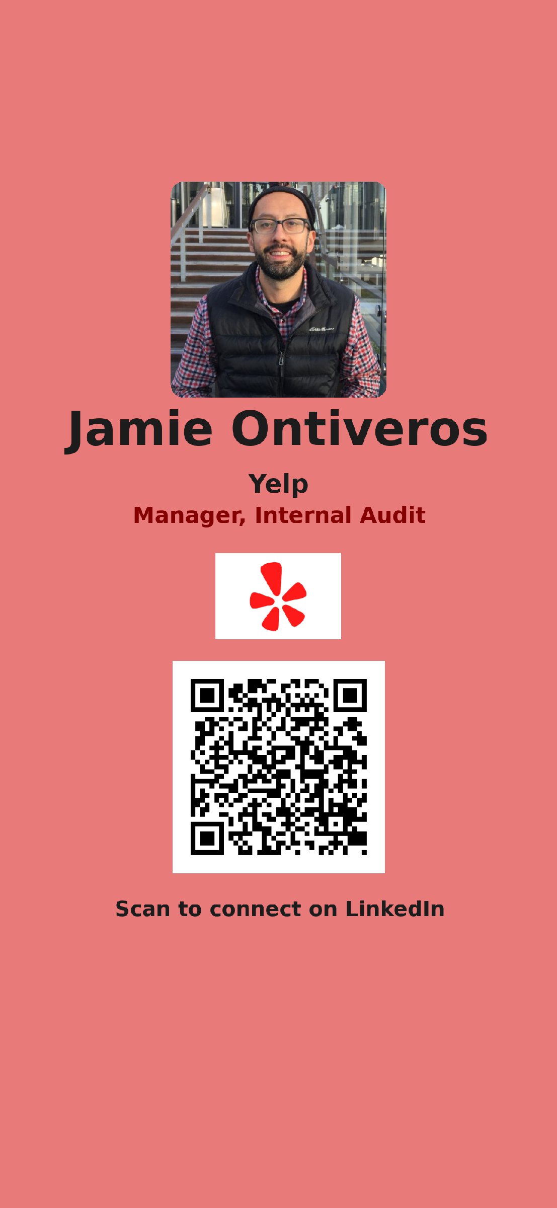 Sample conference badge